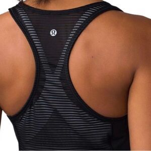 Lululemon Goal Crusher Tank (Stripe) Black